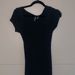 Black cut out dress